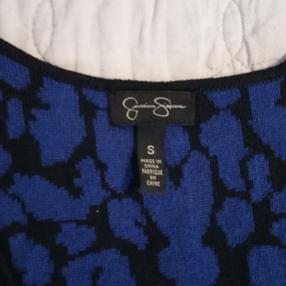 Jessica Simpson Blue Pattern Dress - Picture 3 of 5